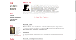 Desktop Screenshot of drcherylmeier.com